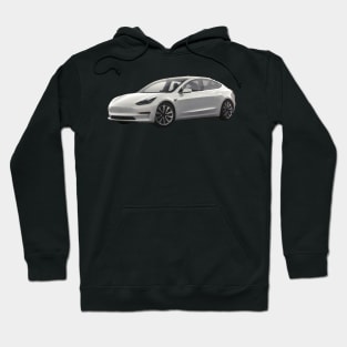 Tesla Model 3 Oil Painting Hoodie